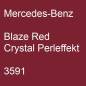 Preview: Mercedes-Benz, Blaze Red Crystal Perleffekt, 3591.